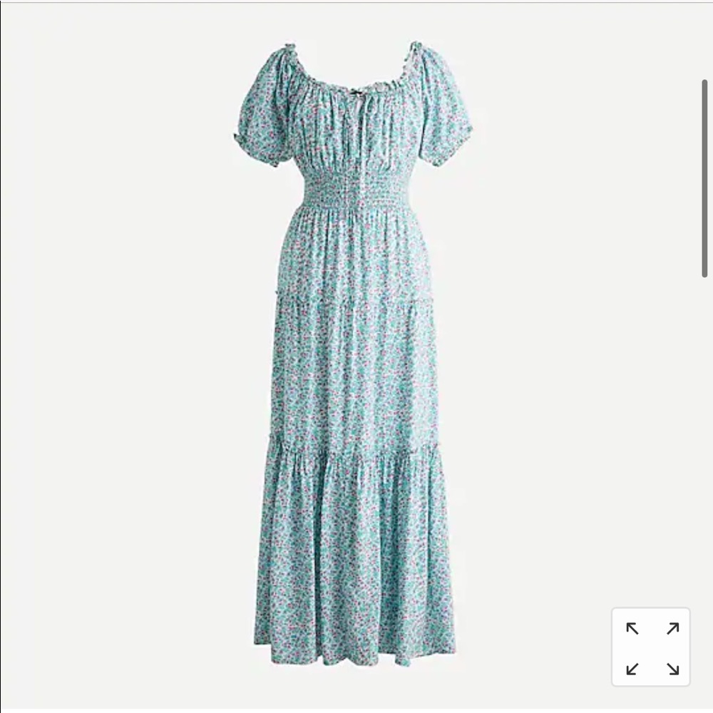 J. Crew Factory floral midi dress-worn once